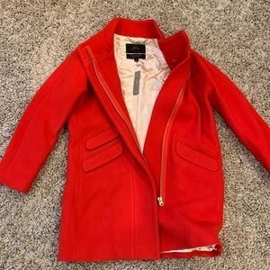 J Crew Cacoon Italian stadium wool coat.